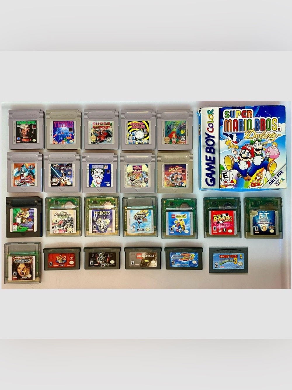 Nintendo Game boy, Game boy color and Game boy advance Games lot